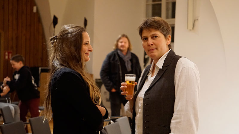 Kristin Schulze, (Hintergrund:) Lutz Längert, Uta Wilde